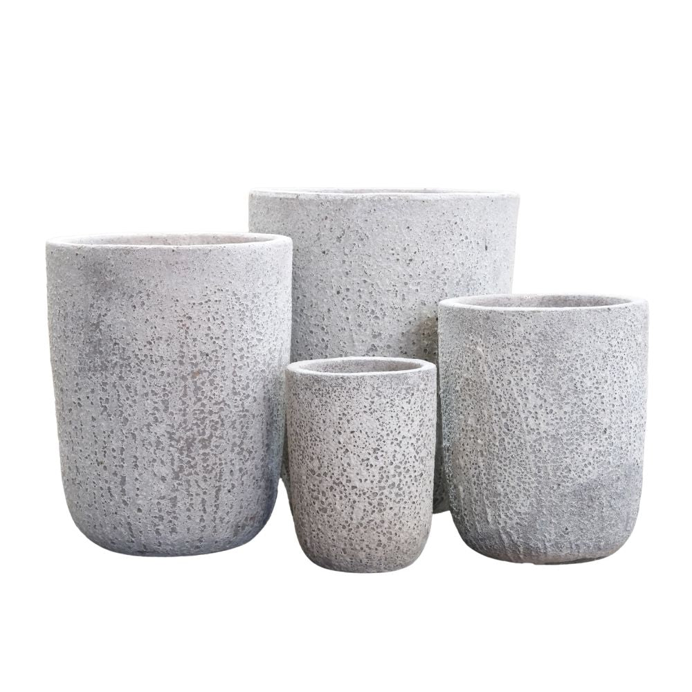 Ornate designer pots displayed in garden centre