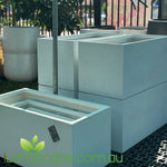 Asher trough by Urbanlite features a range of lightweight pots and feature pieces for todays urban environment. Designed for functionality, these pieces are handmade using a unique combination of clay and fibreglass, making them durable and easy to manoeuvre 