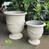 Fossil Tivoli Anduze planter in Ivory