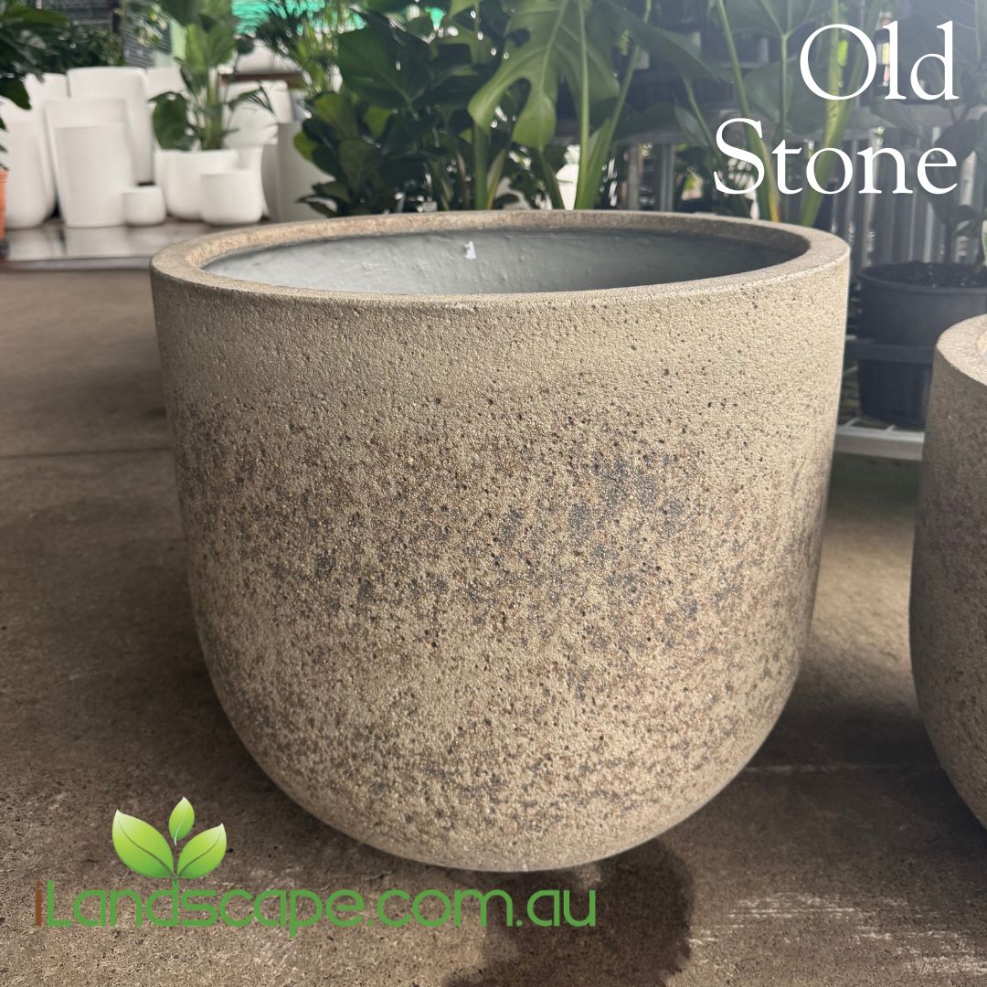 Fossil U Planter in Fossil old stone