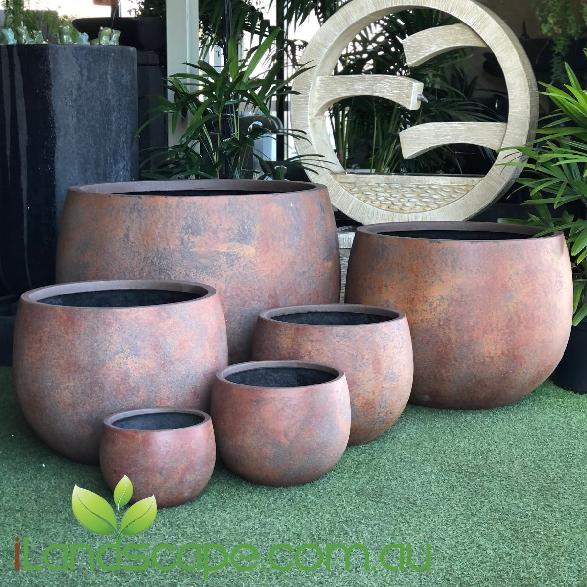 mega plant pots Mega Belly Pot – Plain Finish | Large Modern Planter